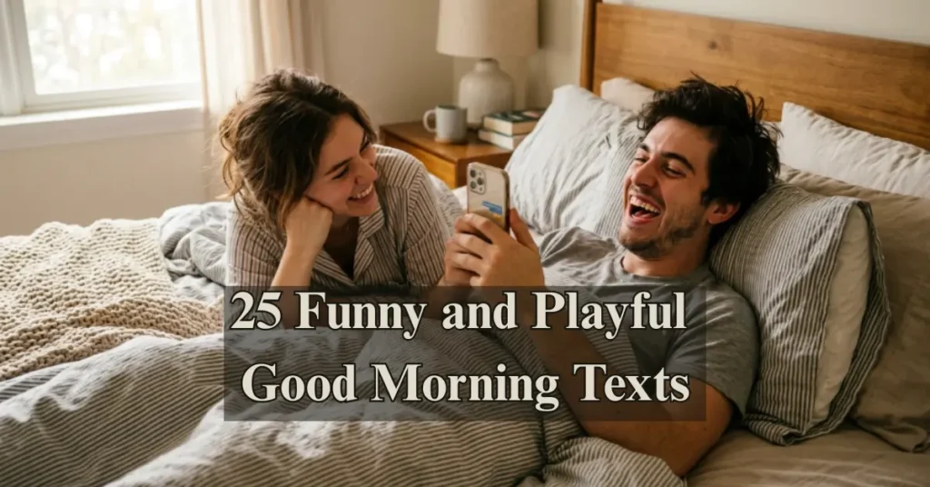 25 Funny and Playful Good Morning Texts