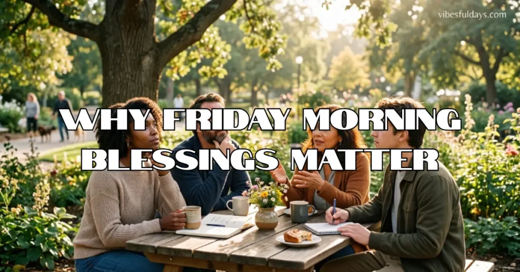 Why Friday Morning Blessings Matter