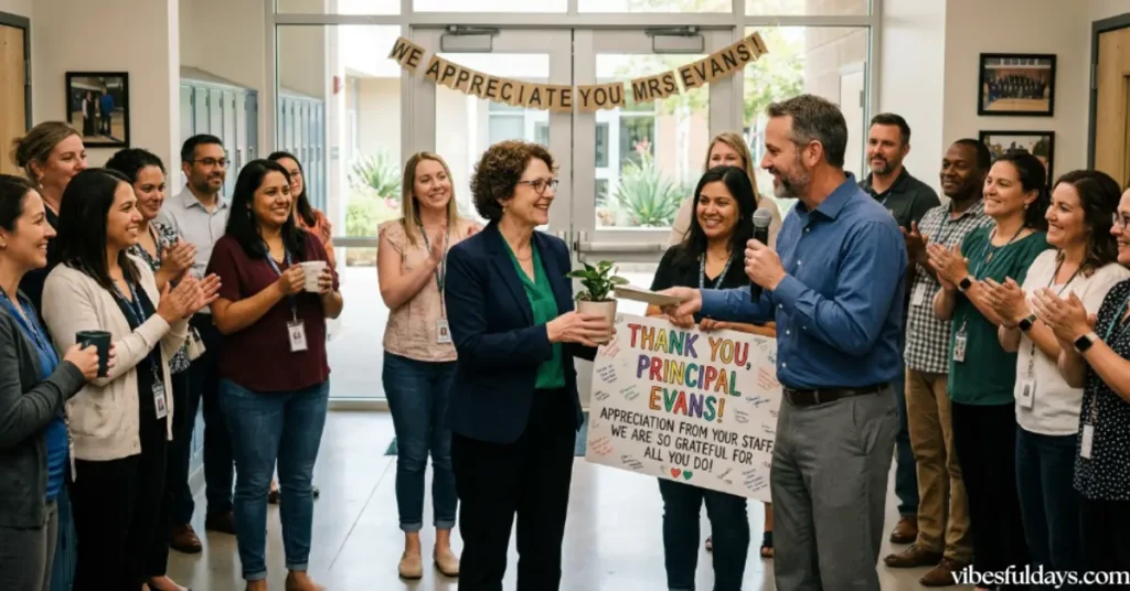 Thank You Message For Principal Appreciation From Staff