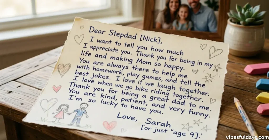 Appreciation Letter for a Loving Stepdad