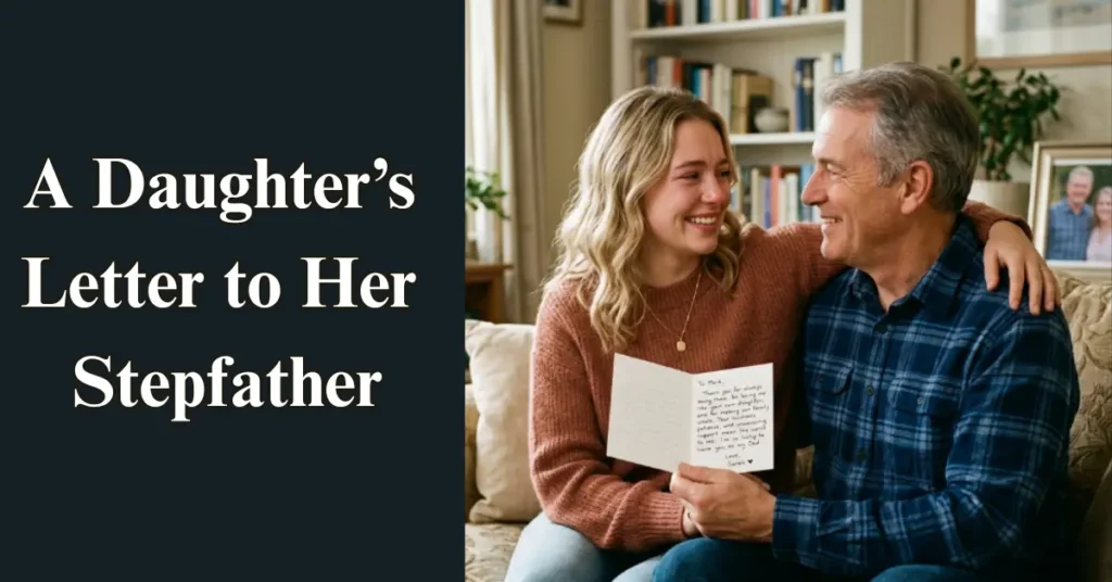 A Daughter’s Letter to Her Stepfather