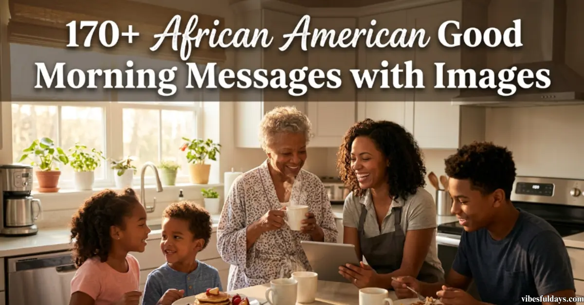 170+ Good Morning Messages [African-American]