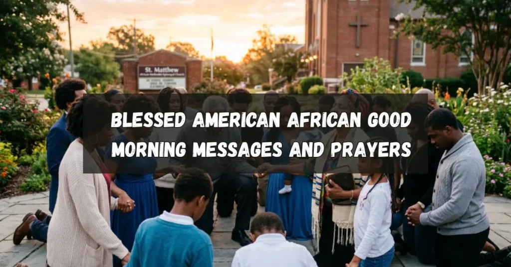 Blessed American African Good Morning Messages and Prayers