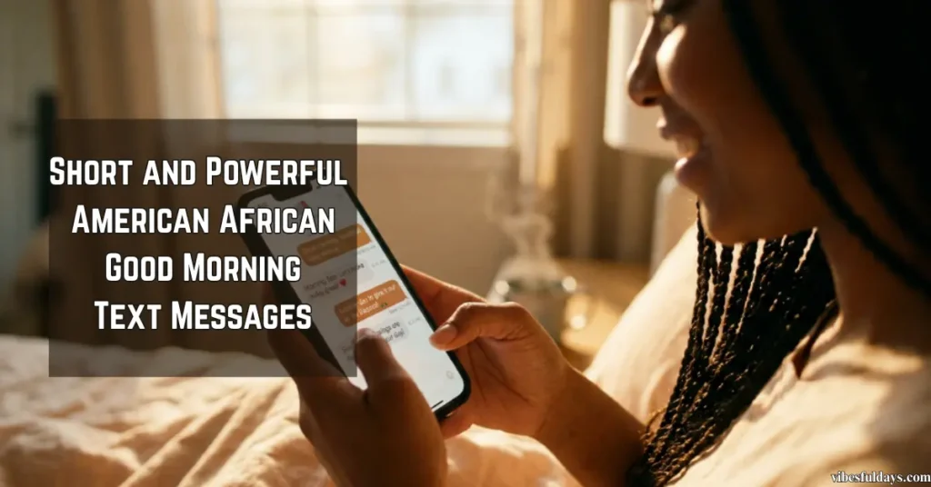 Short and Powerful American African Good Morning Text Messages