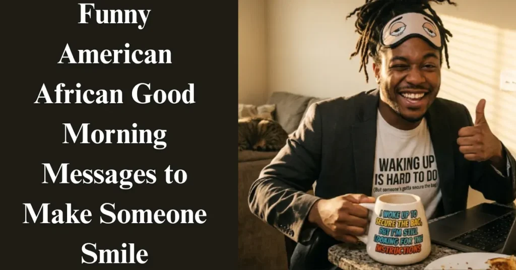 Funny American African Good Morning Messages to Make Someone Smile