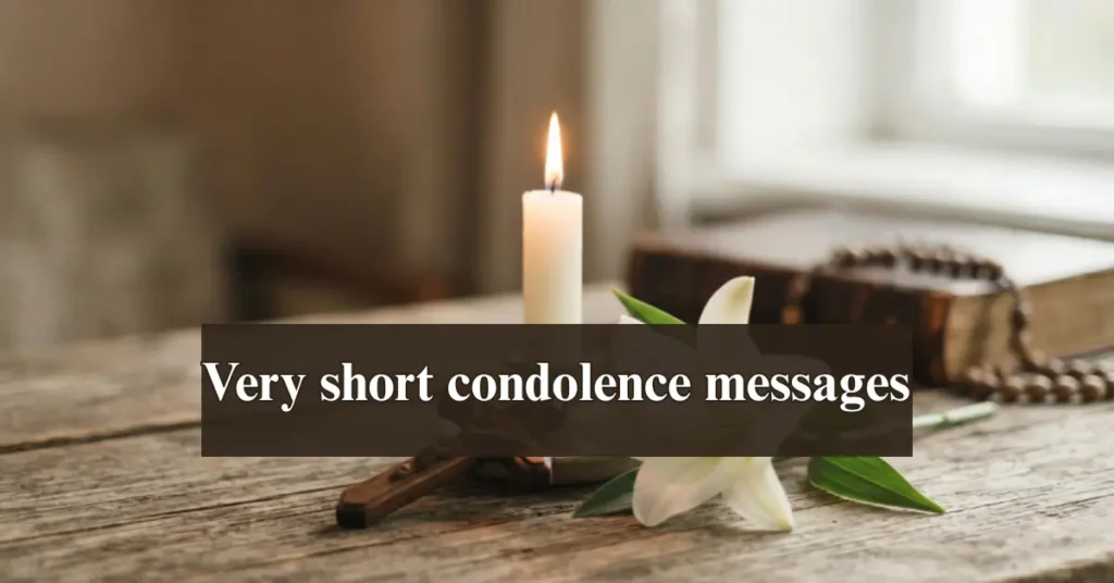 Very short condolence messages (e.g. also for a grave liner)