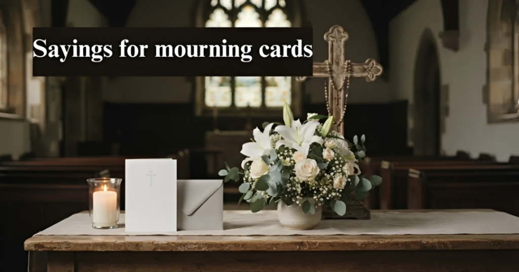 Sayings for mourning cards