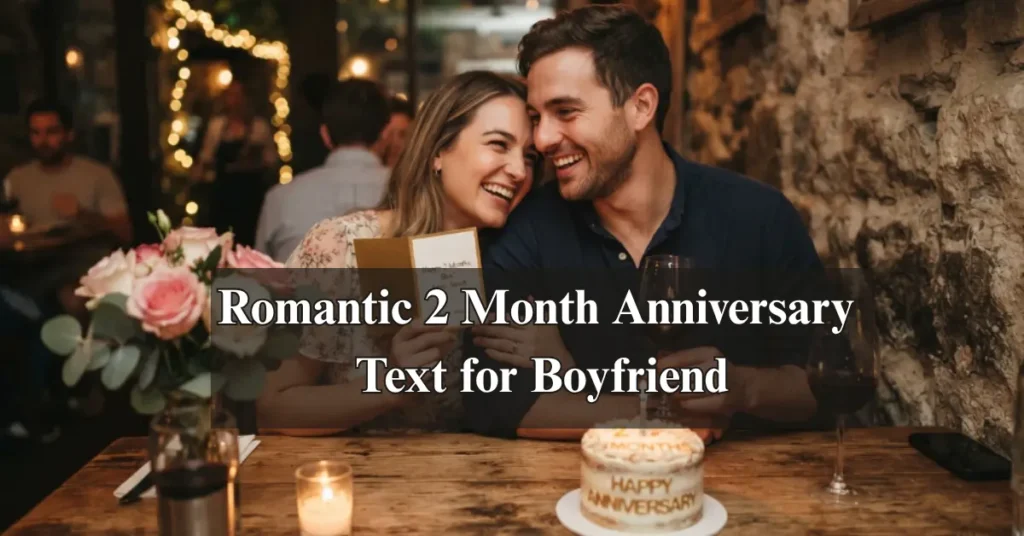 Romantic 2 Month Anniversary Text for Boyfriend