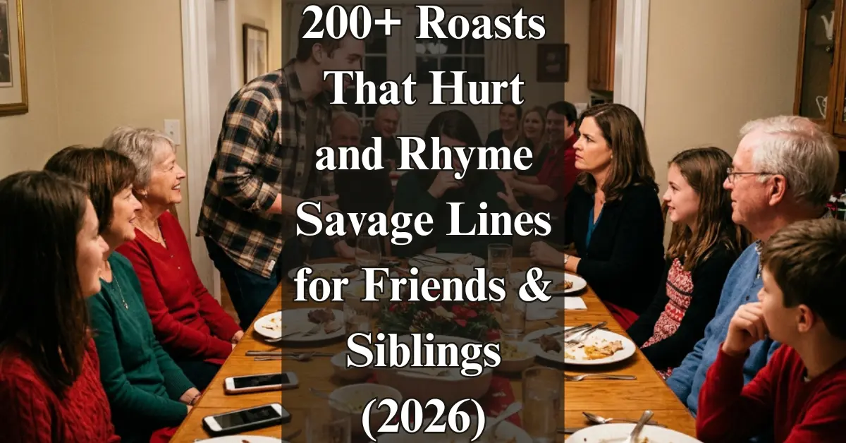 200+ Roasts That Hurt & Rhyme (Savage Lines)