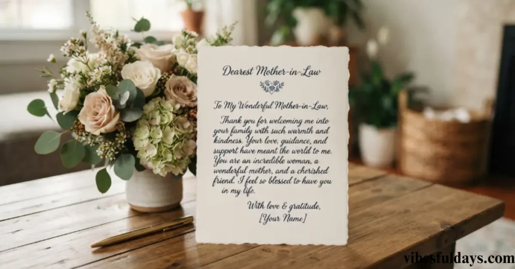 Short but Meaningful Message for Mother-in-Law
