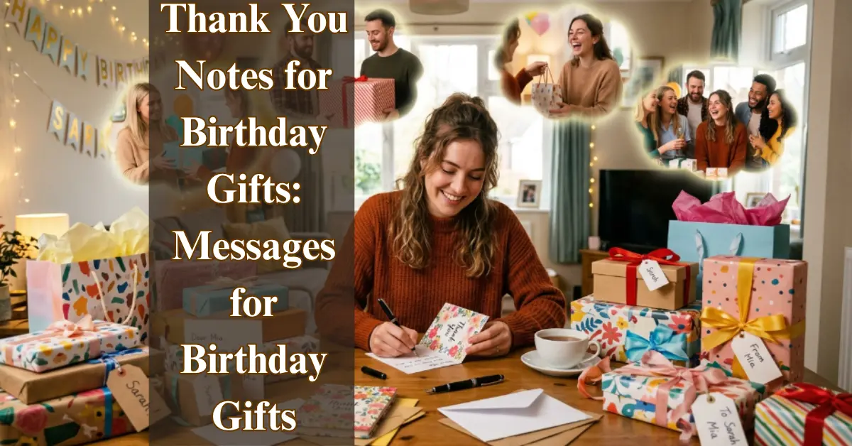 Thank You Messages for Birthday Gifts [Sweet & Grateful]