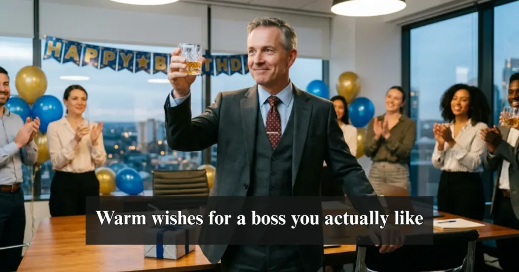 Warm wishes for a boss you actually like