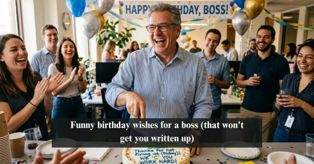 Funny birthday wishes for a boss (that won't get you written up)