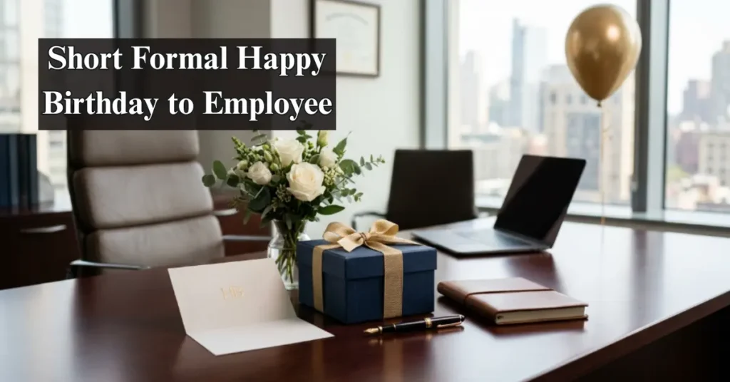 Short Formal Happy Birthday to Employee