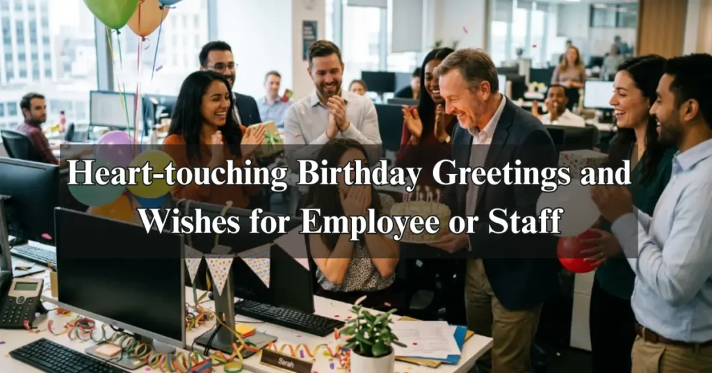 Heart-touching Birthday Greetings and Wishes for Employee or Staff