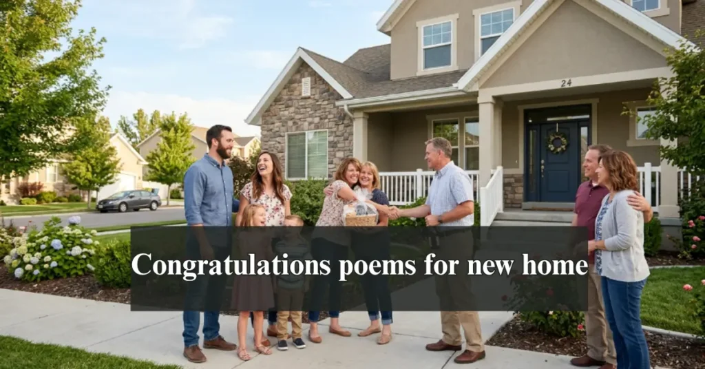 Congratulations poems for new home