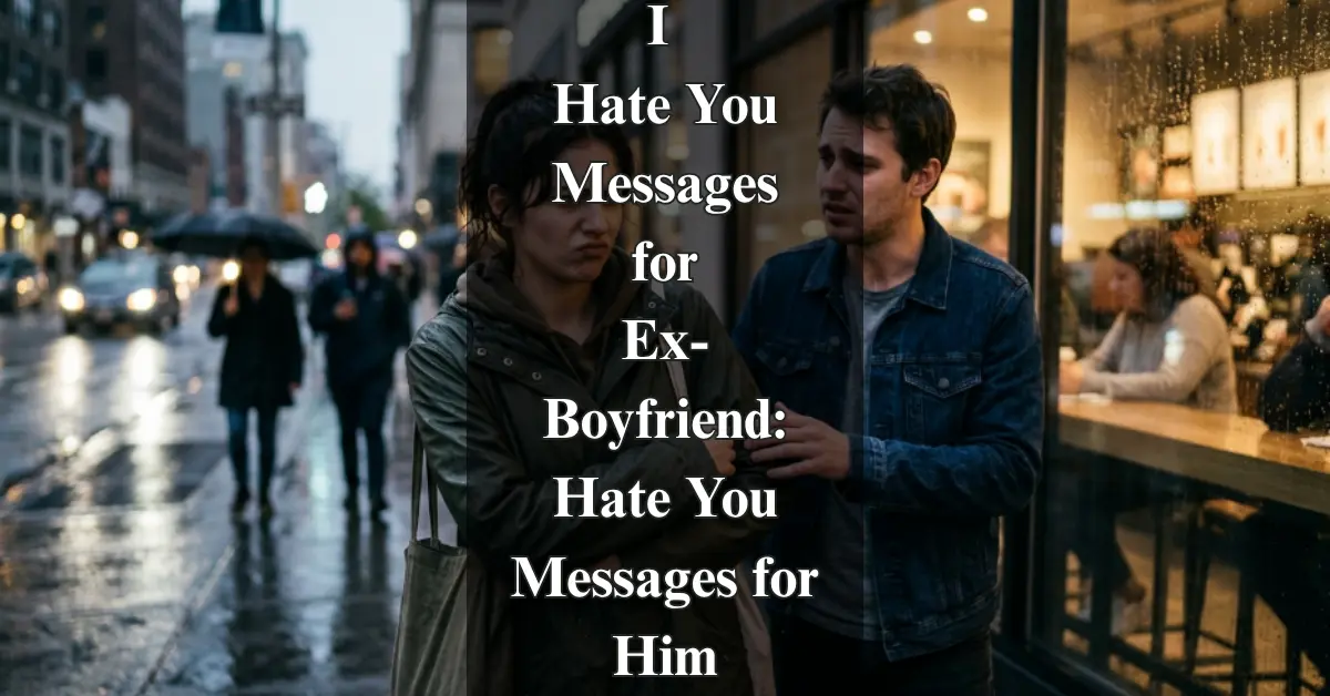 I Hate You Messages for Him [Cold & Heartless]
