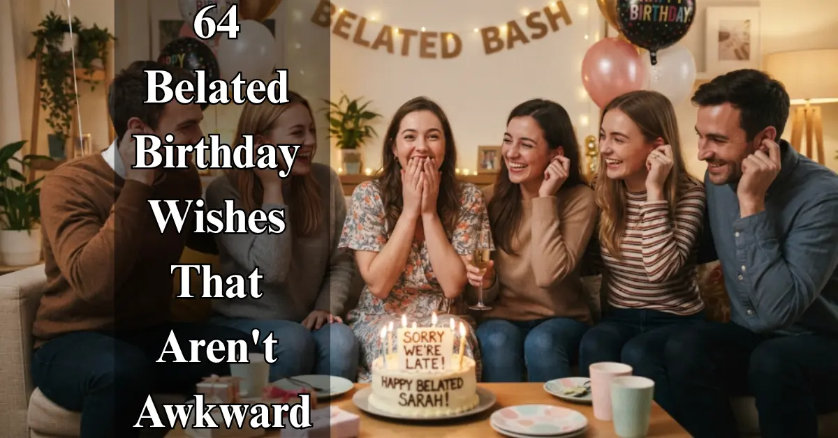 64 Belated Birthday Wishes [Heartfelt & Funny]