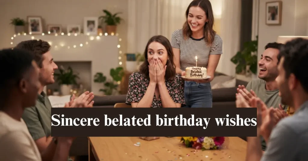 Sincere belated birthday wishes