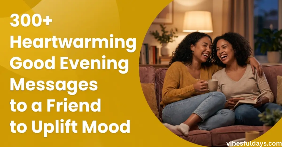 300+ Good Evening Messages for a Friend [Heartfelt]