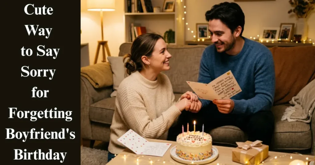 Cute Way to Say Sorry for Forgetting Boyfriend's Birthday