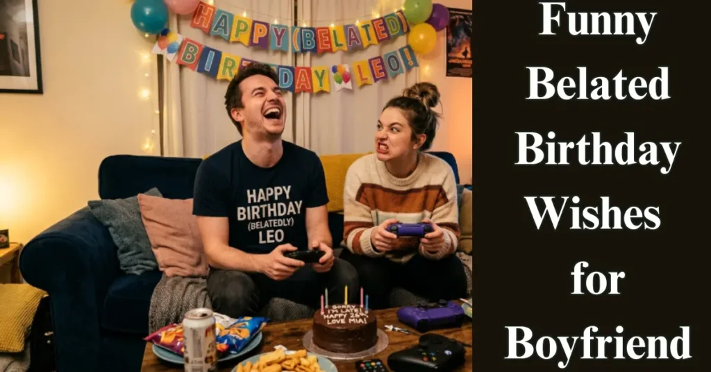 Funny Belated Birthday Wishes for Boyfriend