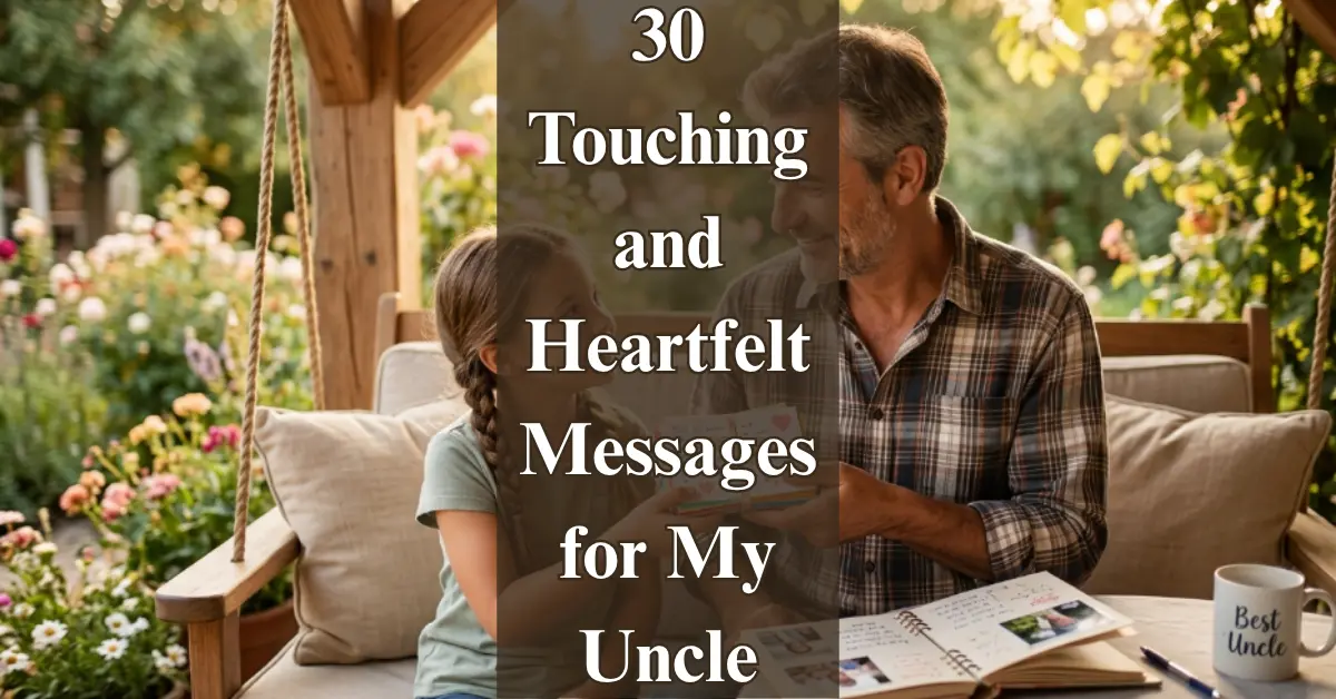 30 Touching Messages for My Uncle [From the Heart]