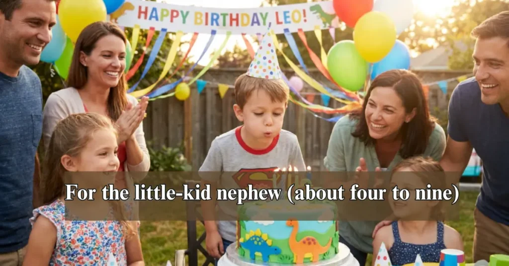 For the little-kid nephew (about four to nine)