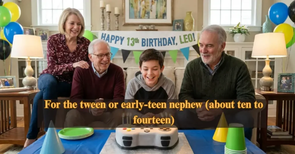 For the tween or early-teen nephew (about ten to fourteen)