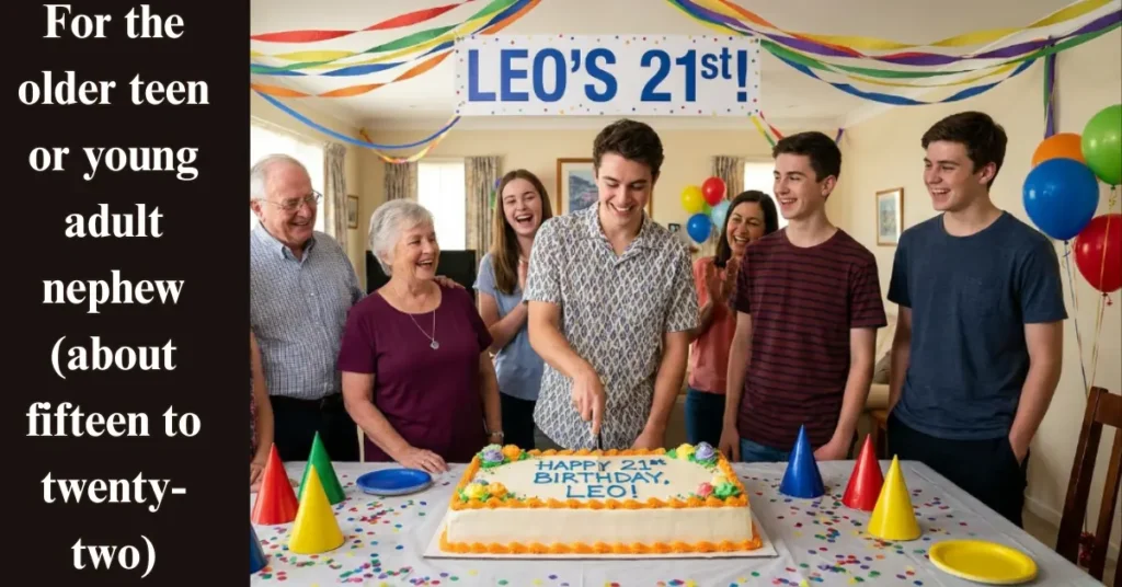 For the older teen or young adult nephew (about fifteen to twenty-two)