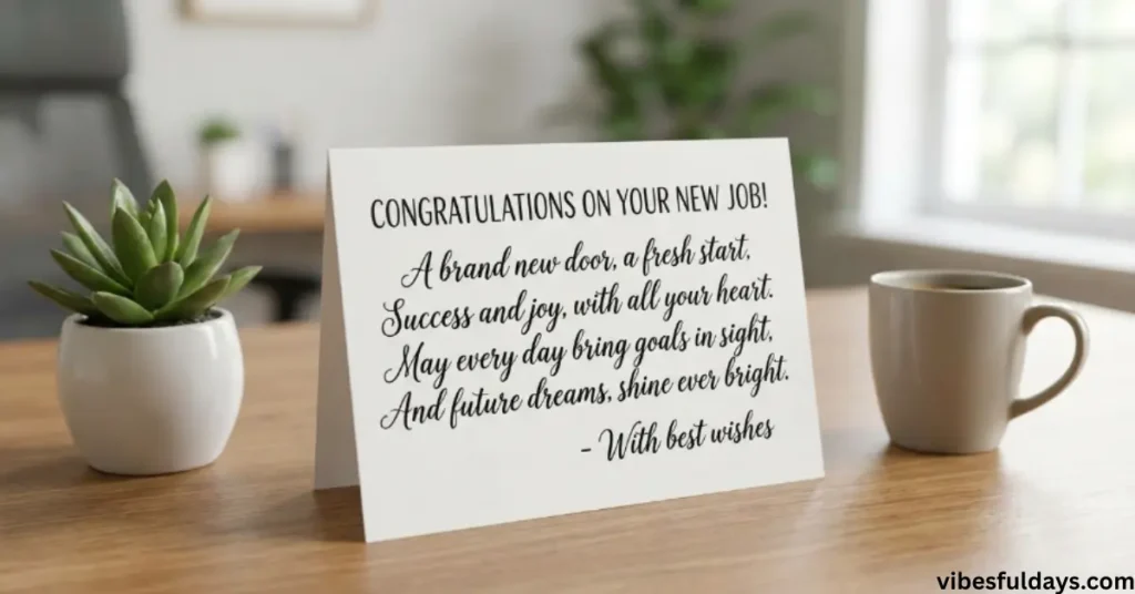 Congratulations for new job: New job poems