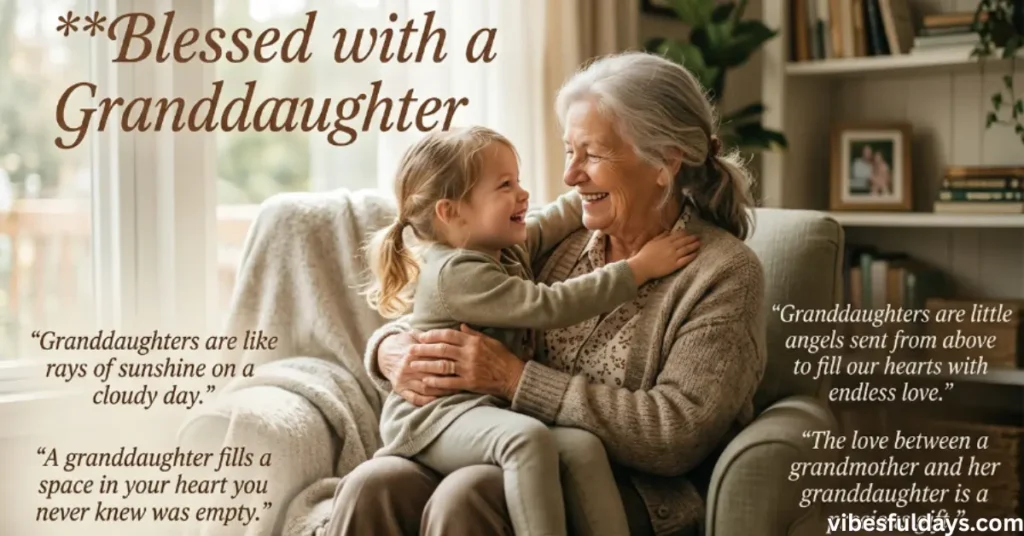 Blessed with a Granddaughter Quotes
