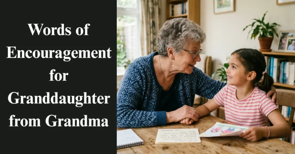 Words of Encouragement for Granddaughter from Grandma