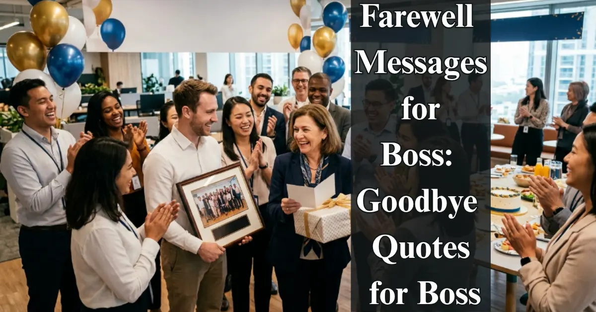 Farewell Messages for Boss [Best Goodbye Wishes]