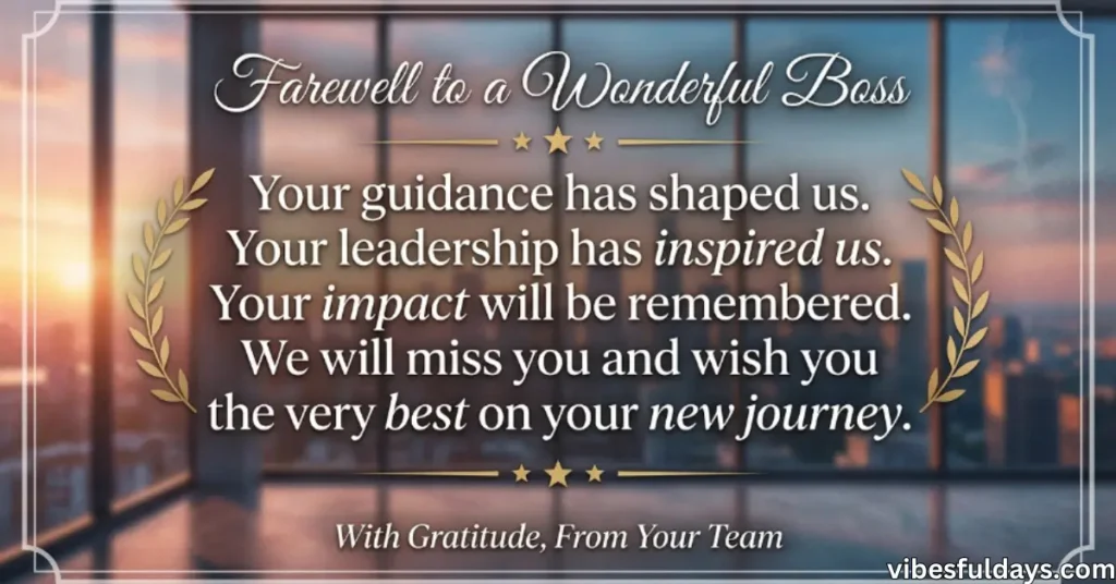 Farewell Messages for Boss: Goodbye Quotes for Boss