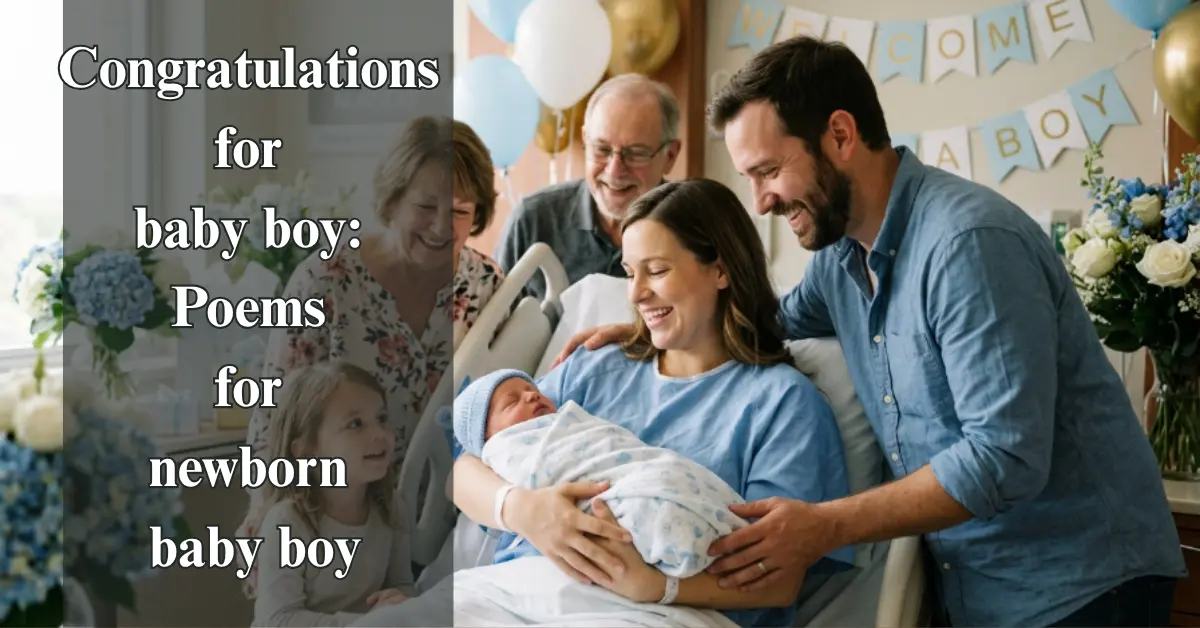 Congratulations for Baby Boy [Heartfelt Newborn Poems]