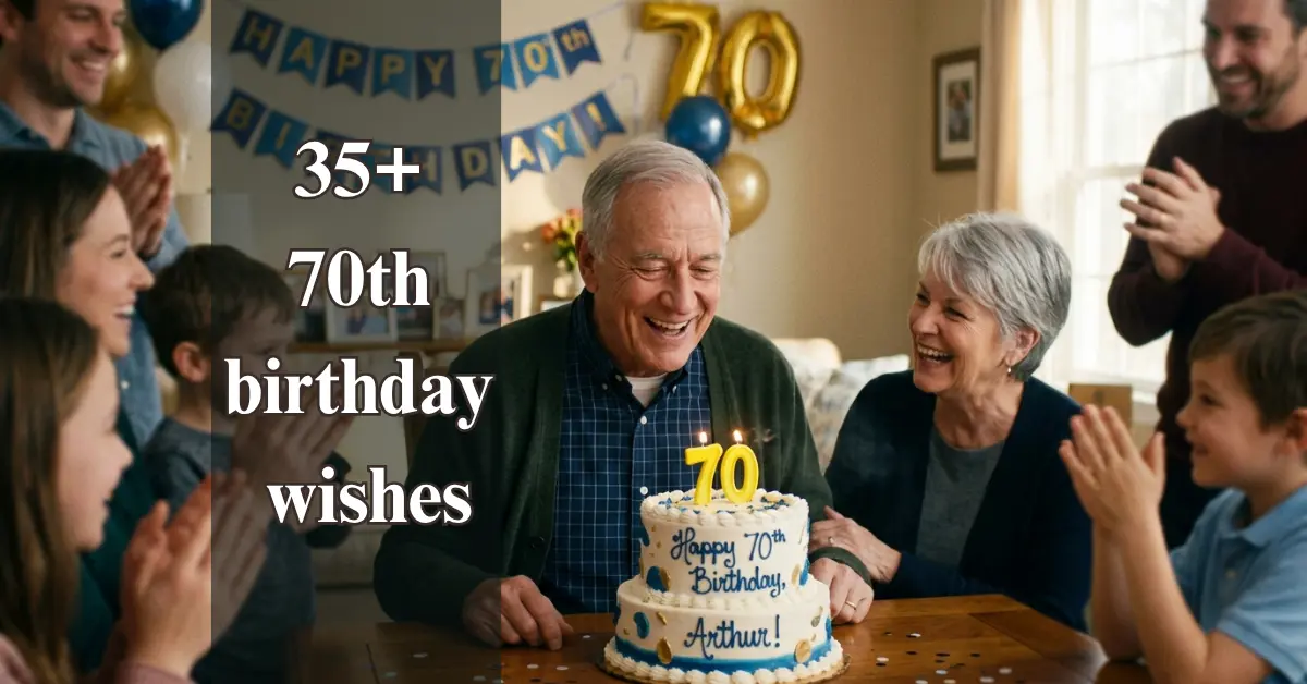 35+ 70th Birthday Wishes (Warm & Memorable)