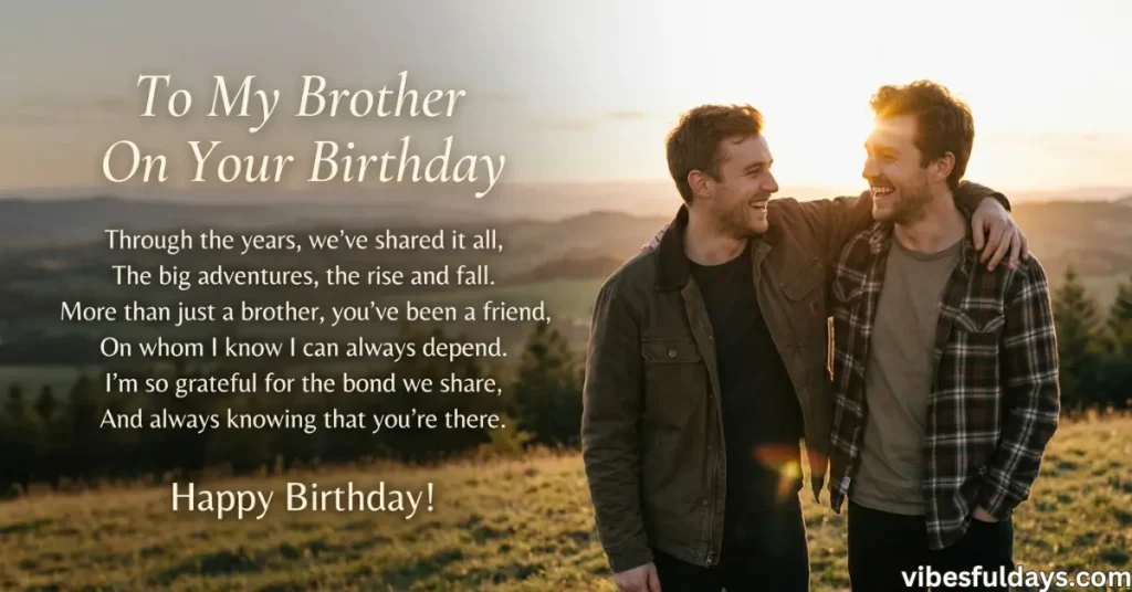 Birthday Poems for Brother
