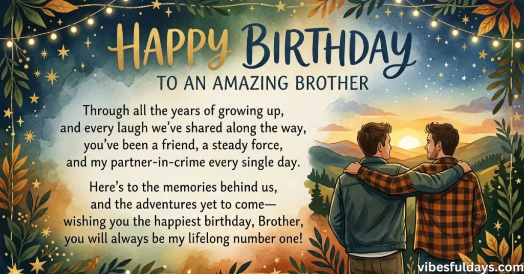 30+ Birthday Poems for Brother