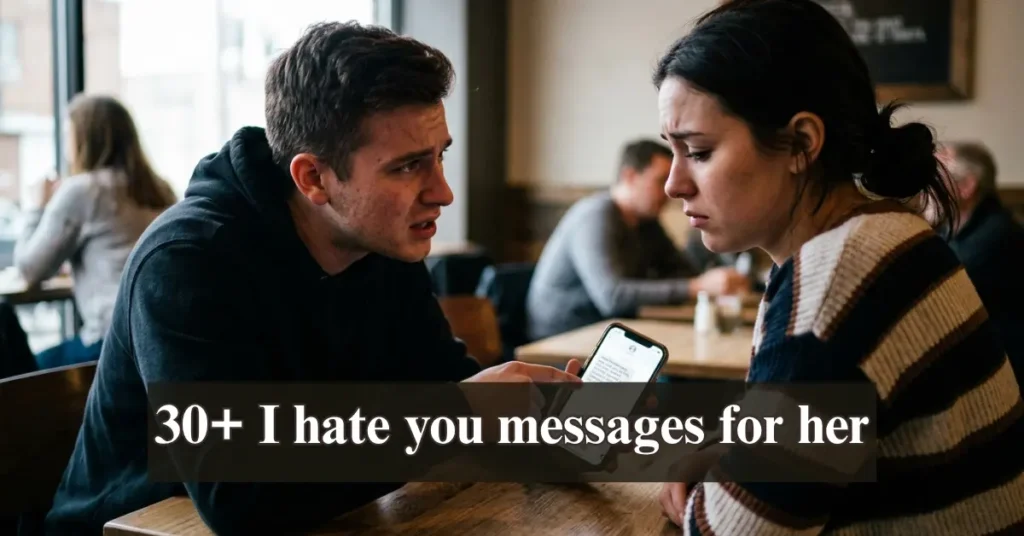 30+ I hate you messages for her