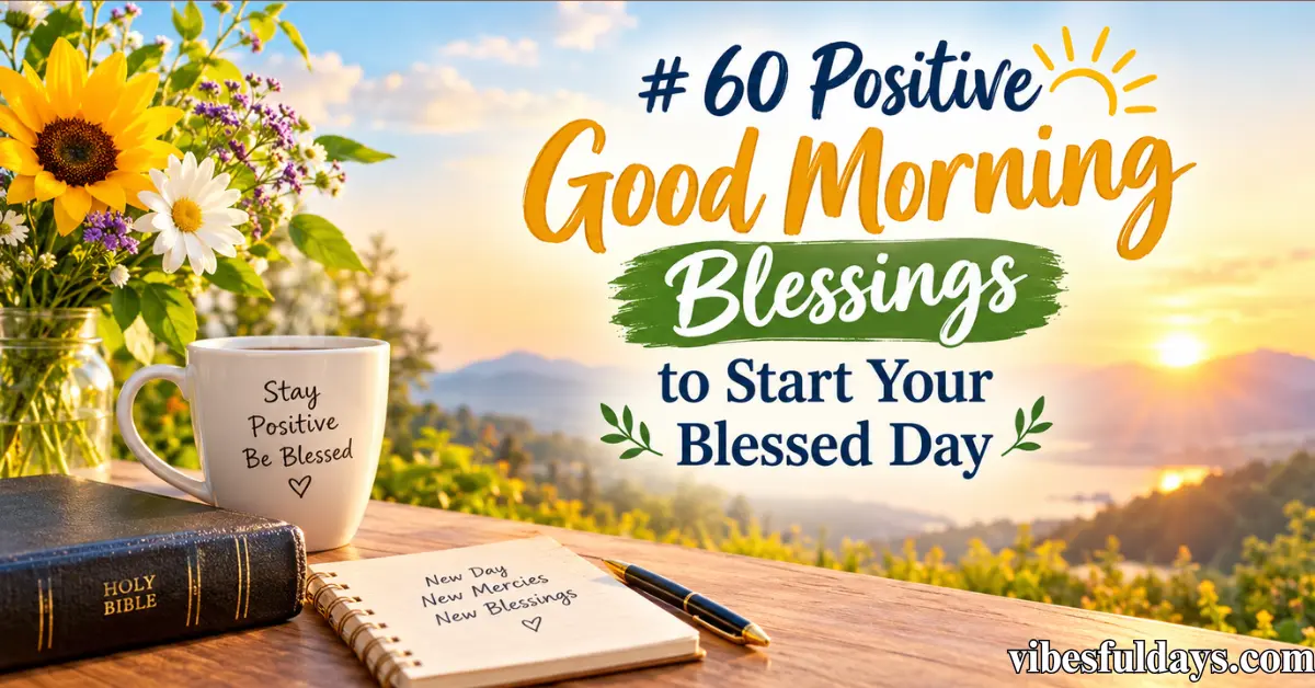 60 Positive Good Morning Blessings [Start with God]